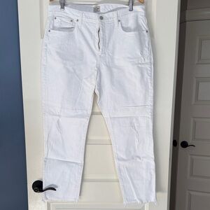 J. Crew Slim boyfriend jean in white